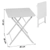 NOTRE SELECTION Table De Jardin Pliable En Métal Carré Neuve avec étiquette 7