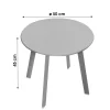 NOTRE SELECTION Table D’appoint Ronde En Métal D50 Cm site en ligne 5