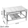 NOTRE SELECTION Table Basse En Rotin ELLA Avec Plaque De Verre – 225288 Les achats en ligne 7