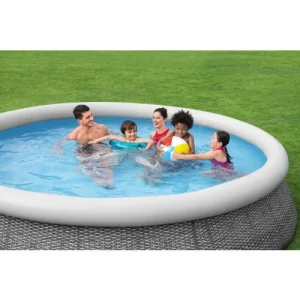 outlet Piscine Hors Sol FAST SET Ronde Effet Rotin 366X76 Cm Bestway – 57445 18