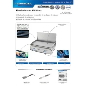 Plancha Gaz à Poser MASTER EX Campingaz Inox 60 X 40 – 3000005699 grossiste en ligne 18