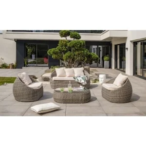 Salon Bas De Jardin ISA DCB Garden Gris – PVC-ISA-SALON nouveau produit 12